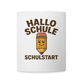 Grundschule Einschulung Schulstart Schule - Tasse - Weiß - Vorne