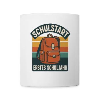 Grundschule Einschulung Schulstart Schule - Tasse - Weiß - Vorne