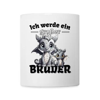 Nachwuchs Verkünden | Ich Werde Großer Bruder 2027 - Tasse - Weiß - Vorne
