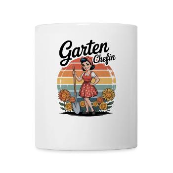 Garten Chefin Gartnärin Gartenarbeit Gärtnerei - Tasse - Weiß - Vorne