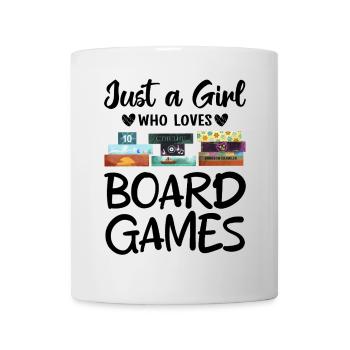 Brettspiele lustiges Motiv für Mädchen - Tasse - Weiß - Vorne