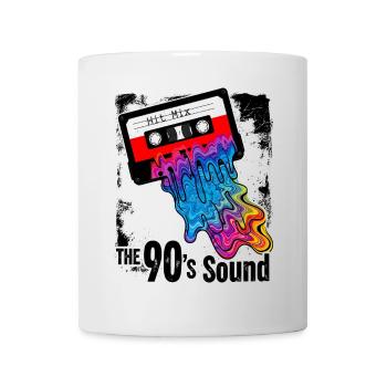 Le son des années 90 - Cassette Rétro Coloré - Mug blanc - blanc - Devant