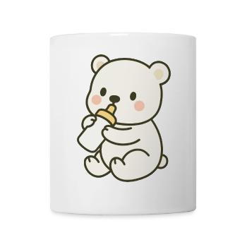 Temps de traite dans la crème glacée - Mug blanc - blanc - Devant