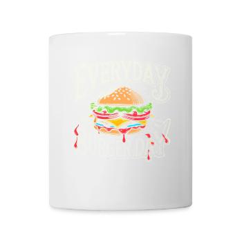 Jeder Tag ist Burger-Tag - Tasse - Weiß - Vorne