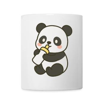 Panda-Schnuffelzeit - Tasse - Weiß - Vorne