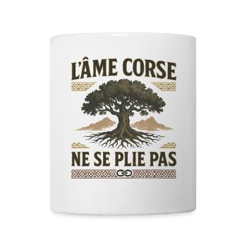 L’Âme Corse Ne Se Plie Pas - Mug blanc - blanc - Devant