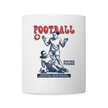Pure Dynamism: Suisse Footballer Shirt - Mug - white - Front