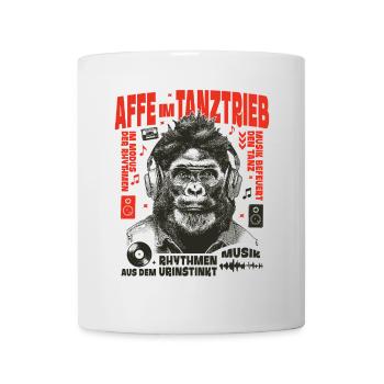 Gorilla Vibes Shirt: Glasses & Headphone Look - Mug - white - Front