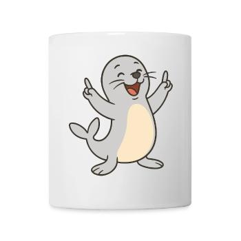 Sceau joyeux - Mug blanc - blanc - Devant