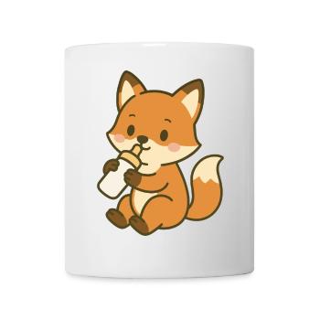 Durstiger Babyfuchs - Tasse - Weiß - Vorne