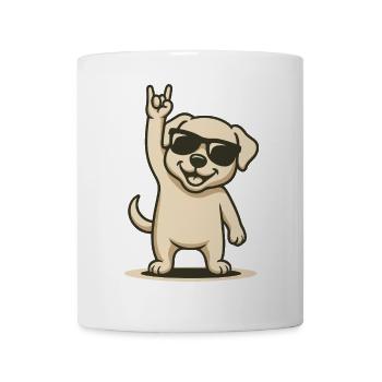 Rock’n’Wuff - Mug blanc - blanc - Devant