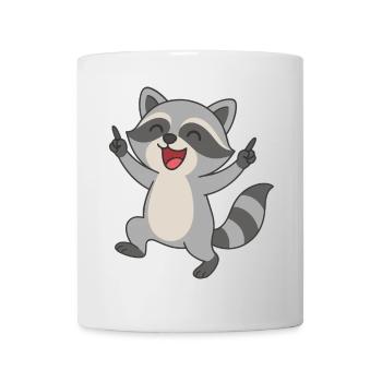 Party Raccoon - Mug - white - Front