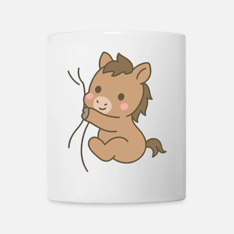 Cheval blotti - Mug blanc - blanc