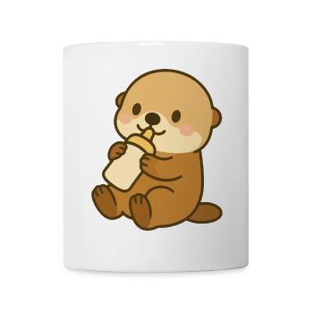 Milk Time Sea Otter - Mug - white - Front