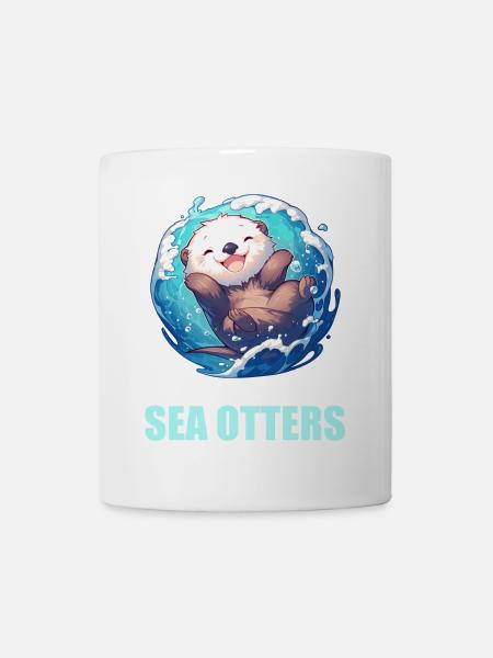 Seeotter - Tasse - Weiß