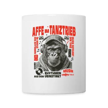 Urban Beton Shirt: Gorilla bleibt auf Anschlag - Tasse - Weiß - Vorne