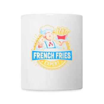 Zertifizierter Pommes-Frites-Experte - Tasse - Weiß - Vorne