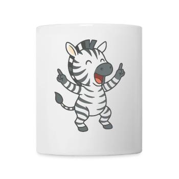 Zebrastreifen-Party - Tasse - Weiß - Vorne