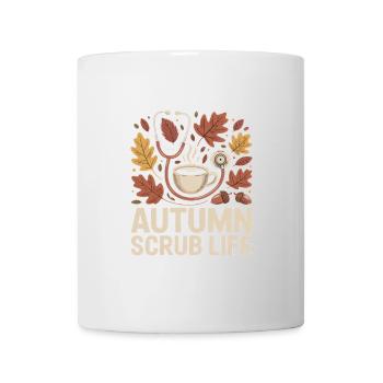 Autumn Scrub Life Pumpkin Spice Nurse - Mug - white - Front