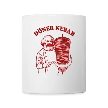 Döner Kebab - Karl Marx - Fast Food - Tasse - Weiß - Vorne