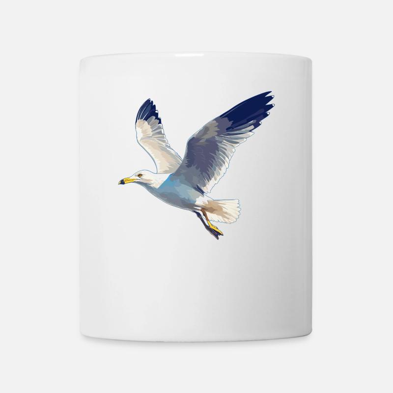 Möwen Möwe - Tasse - Weiß