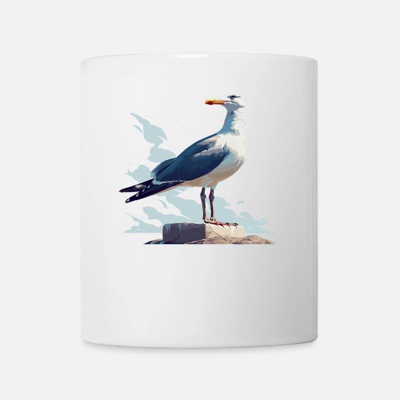 Möwen Möwe - Tasse - Weiß
