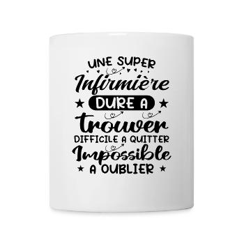 Eine super Krankenschwester - Krankenschwester Geschenk - Tasse - Weiß - Vorne