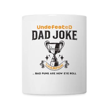 Dad Joke Champion Funny Father's Day Saying - Mug - white - Front