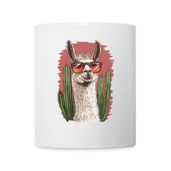 Lustiges Lama Alpaka Llama Tier Geschenk - Tasse - Weiß - Vorne