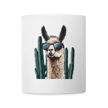 Lustiges Lama Alpaka Llama Tier Geschenk - Tasse - Weiß - Vorne