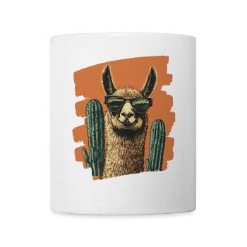 Lustiges Lama Alpaka Llama Tier Geschenk - Tasse - Weiß - Vorne