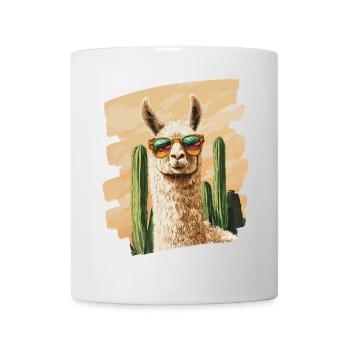 Lustiges Lama Alpaka Llama Tier Geschenk - Tasse - Weiß - Vorne