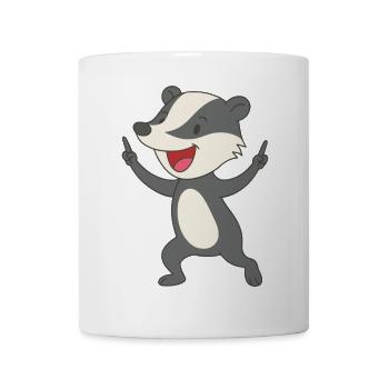 Party-Dachs - Tasse - Weiß - Vorne