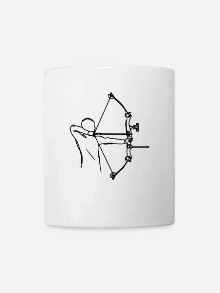 Bogensport - Tasse - Weiß