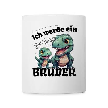 Nachwuchs Verkünden | Ich Werde Großer Bruder 2027 - Tasse - Weiß - Vorne