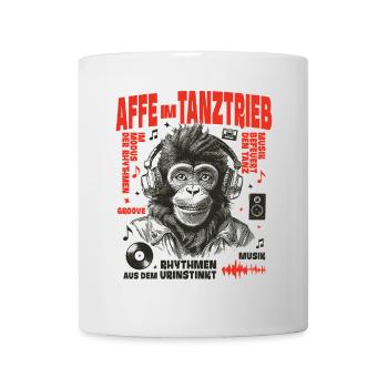 Monkey Beats Shirt: Street Party with Headphones - Mug - white - Front