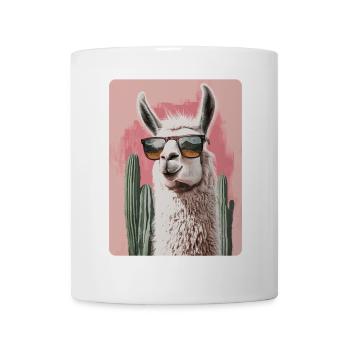 Lama drôle Alpaga Lama Lama Animal Cadeau - Mug blanc - blanc - Devant