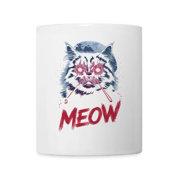 Don't Mess With Meow Laser Cat Art - Mug - white - Front