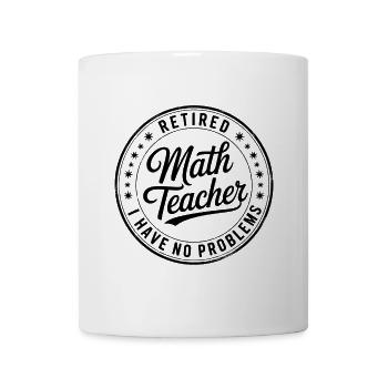Pensionierter Mathelehrer Mathematik - Tasse - Weiß - Vorne