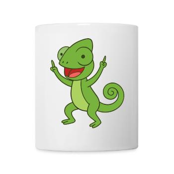 Party Chameleon - Mug - white - Front
