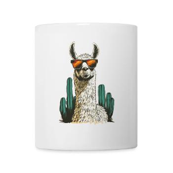 Lustiges Lama Alpaka Llama Tier Geschenk - Tasse - Weiß - Vorne