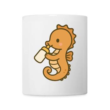 Minet hippocampe - Mug blanc - blanc - Devant