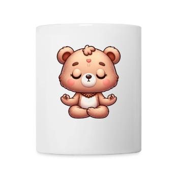 Sweet Bear Yoga Meditation Inner Peace Relax - Mug - white - Front