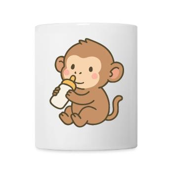 Flask Monkey - Mug - white - Front