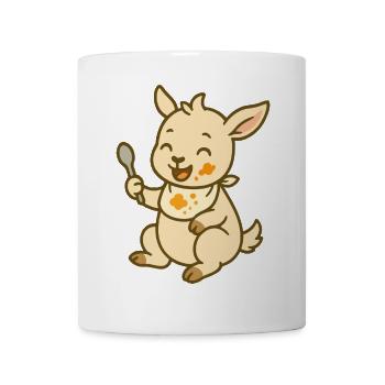 Futtern mit Zickleinfreude - Tasse - Weiß - Vorne