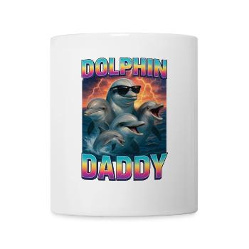 Delphin Papa - Tasse - Weiß - Vorne