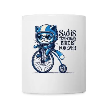 Cats Bicycle Design with Saying for Cyclists - Mug - white - Front