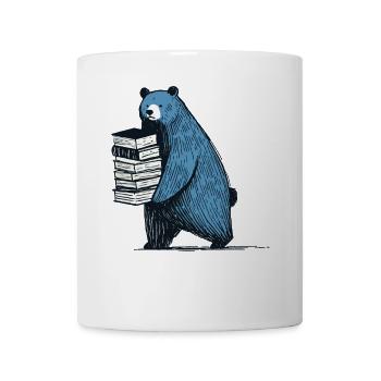 Bücher Leseratte Buchliebhaber Lustiges Buch - Tasse - Weiß - Vorne
