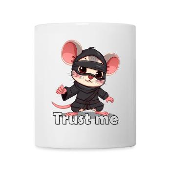 Little Ninja Mice Motif Print - Mug - white - Front