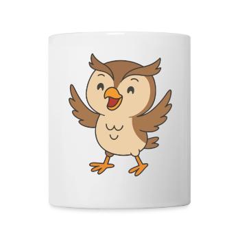 Lachuhu en vol - Mug blanc - blanc - Devant